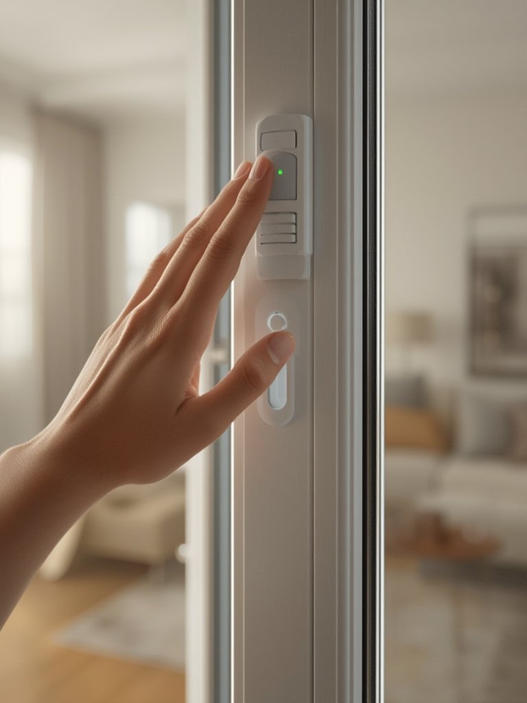 window alarm in action