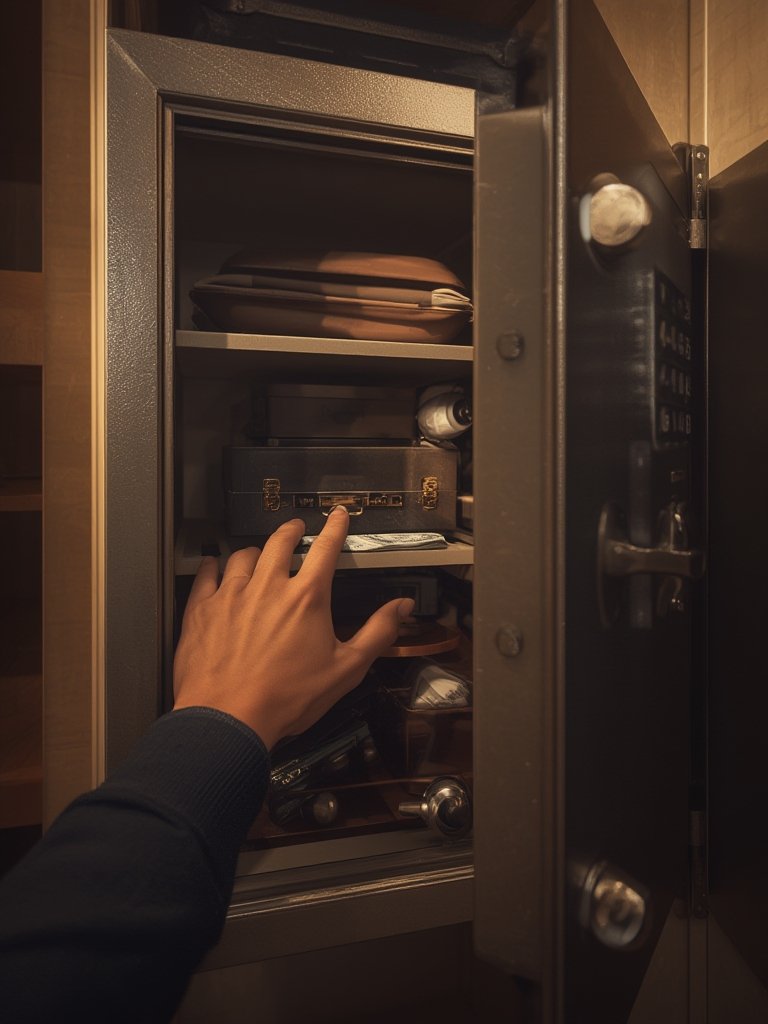 security safe in action