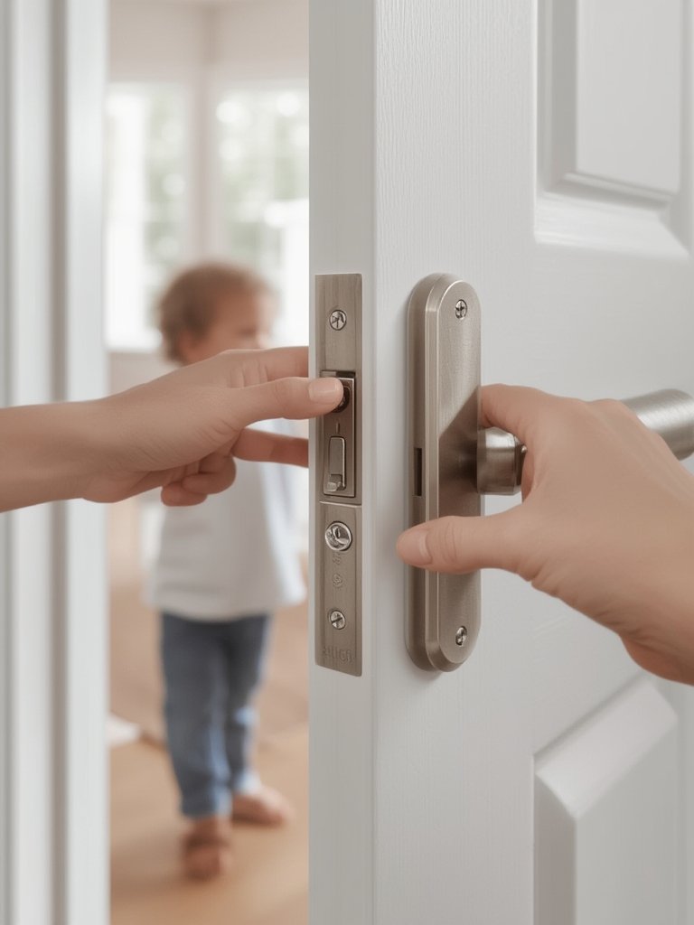 privacy lock in action