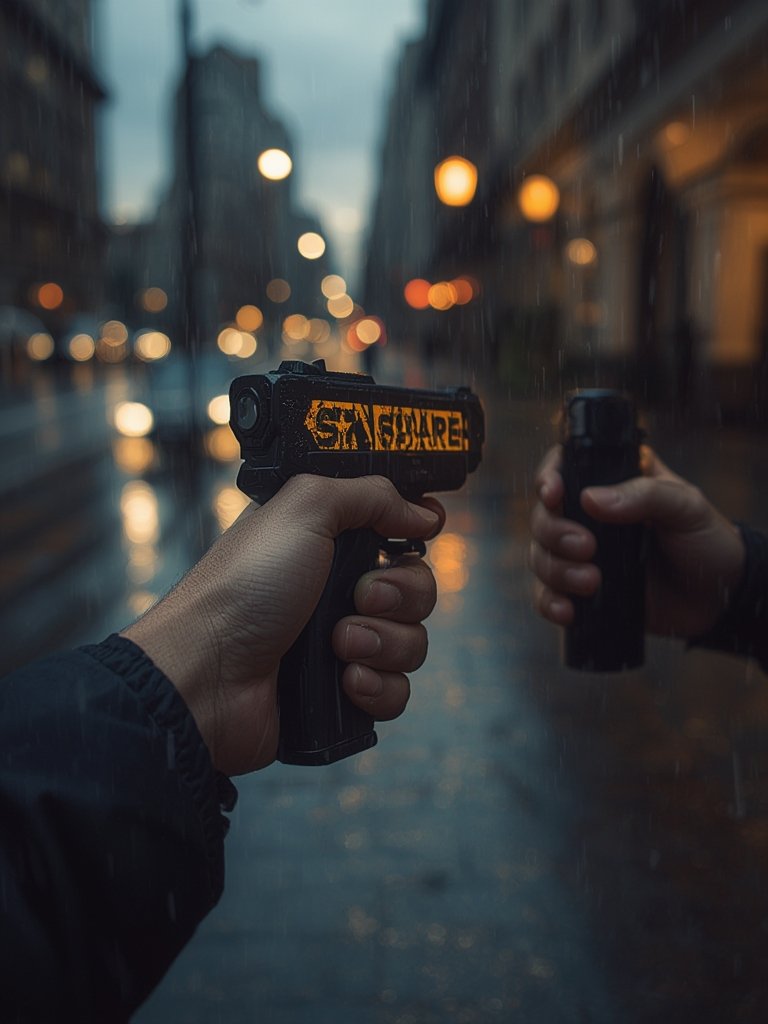 pepper spray in action