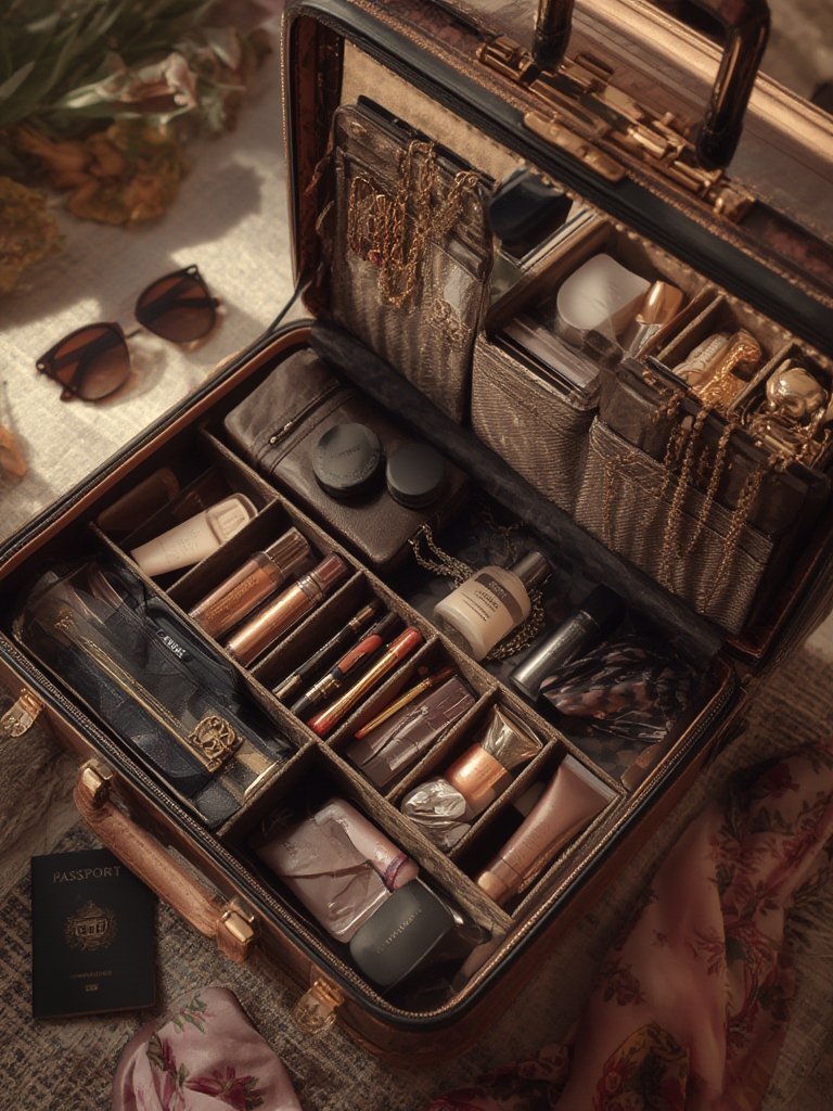 makeup case in action