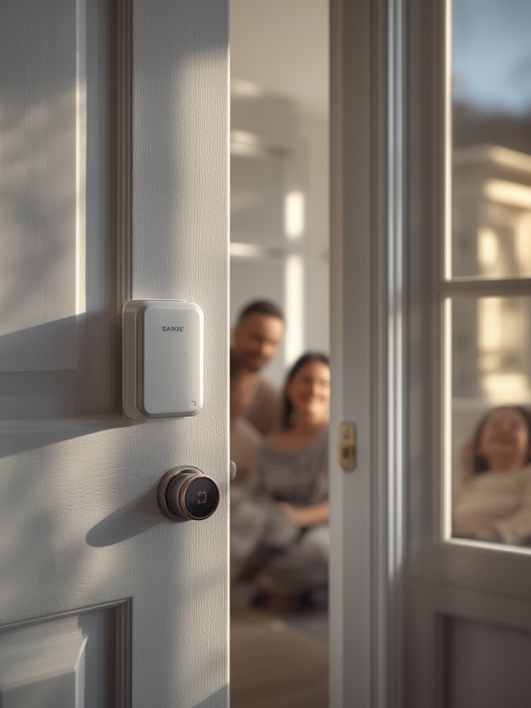 door alarm in action