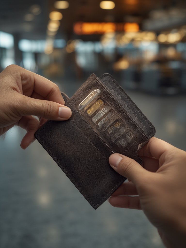 RFID blocking wallet for travel - Illustration 2