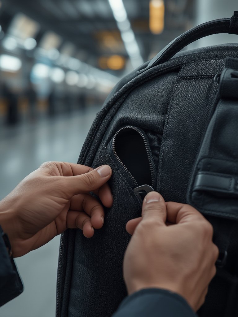 anti-theft travel backpack - Illustration 2