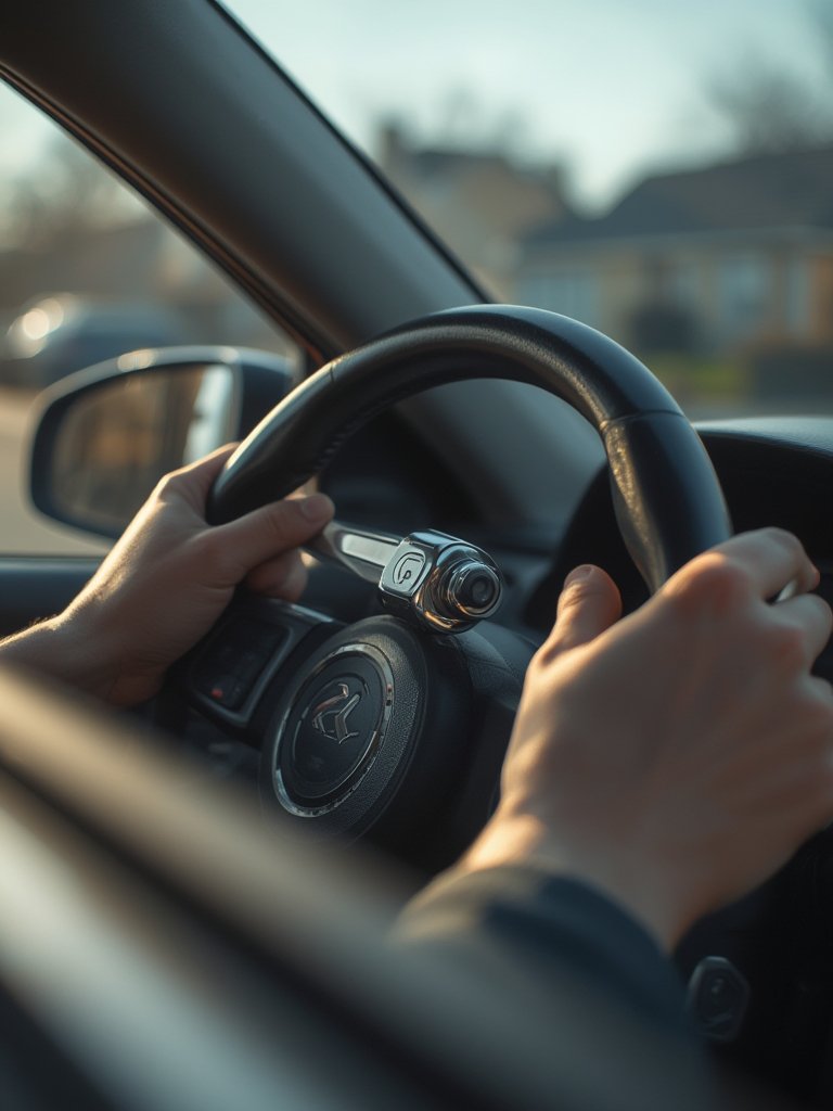 steering lock in action