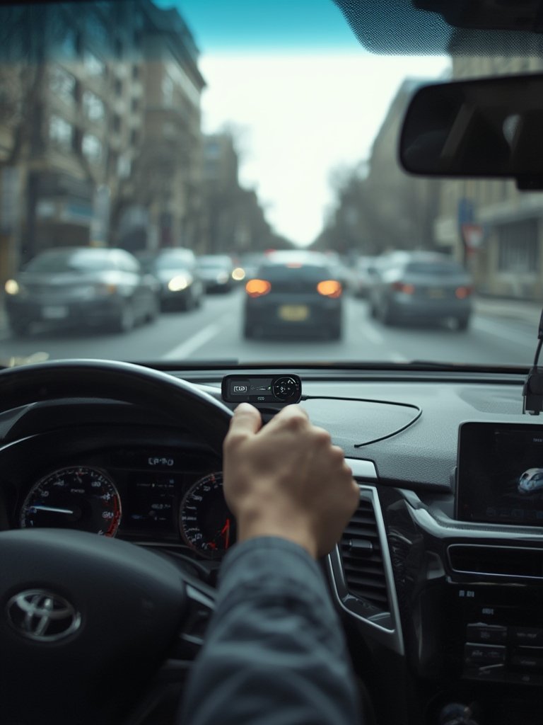 radar detector in action