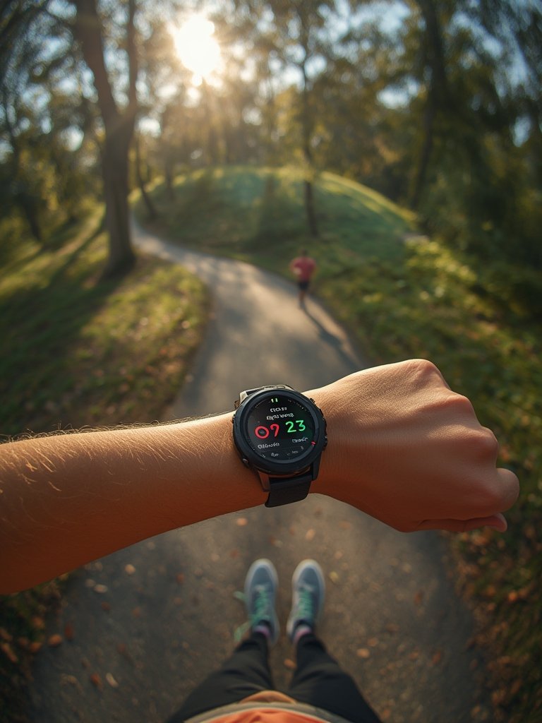 smart watch in action