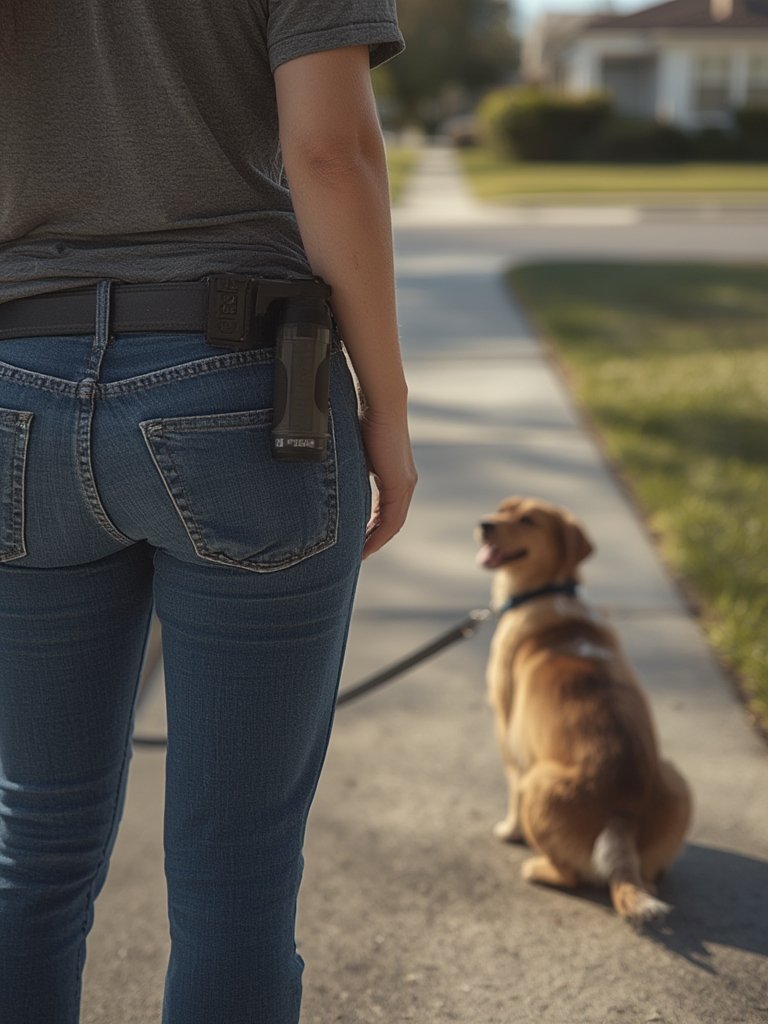 dog deterrent in action