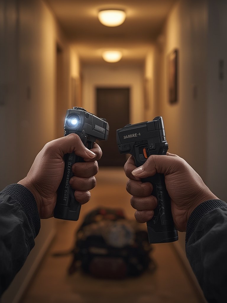 pepper spray in action