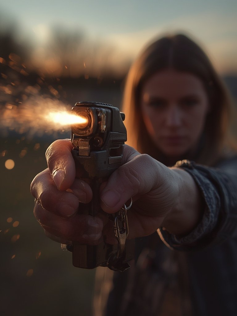 pepper spray in action