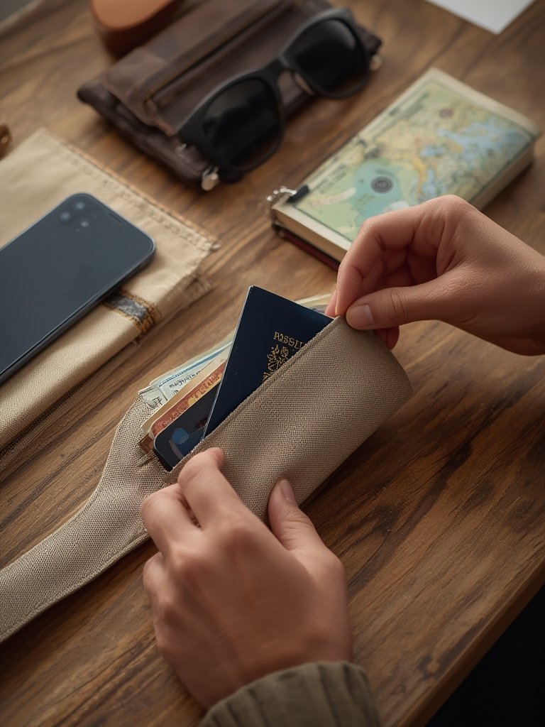 travel security belt money belt - Illustration 2