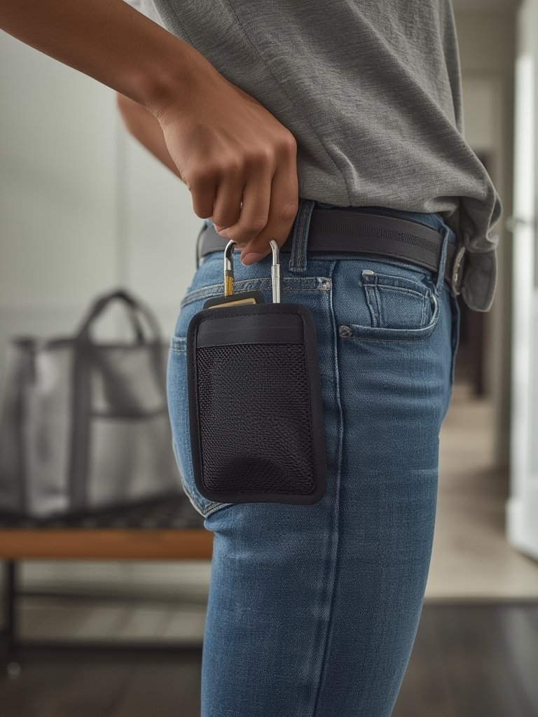 rfid pouch in action