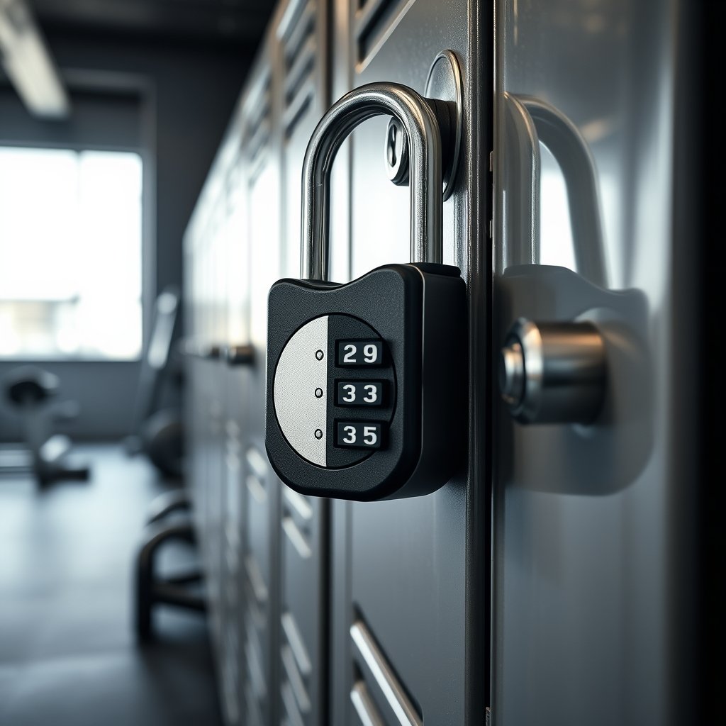 combination lock in action