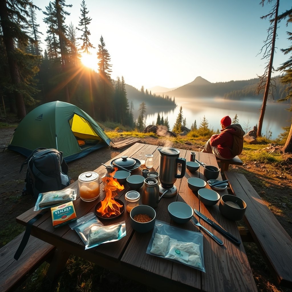 camping food product view
