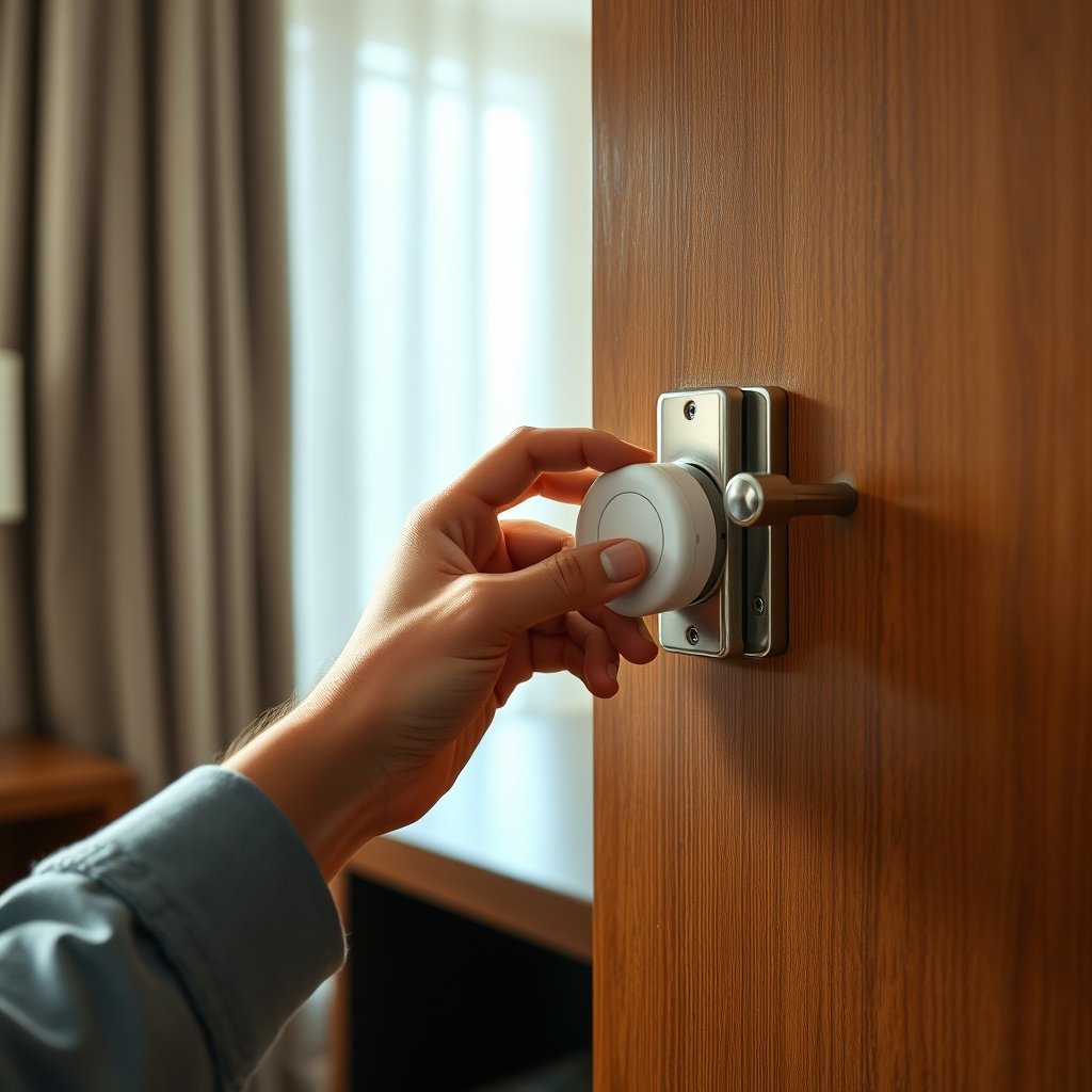 door alarm for travel - Illustration 2