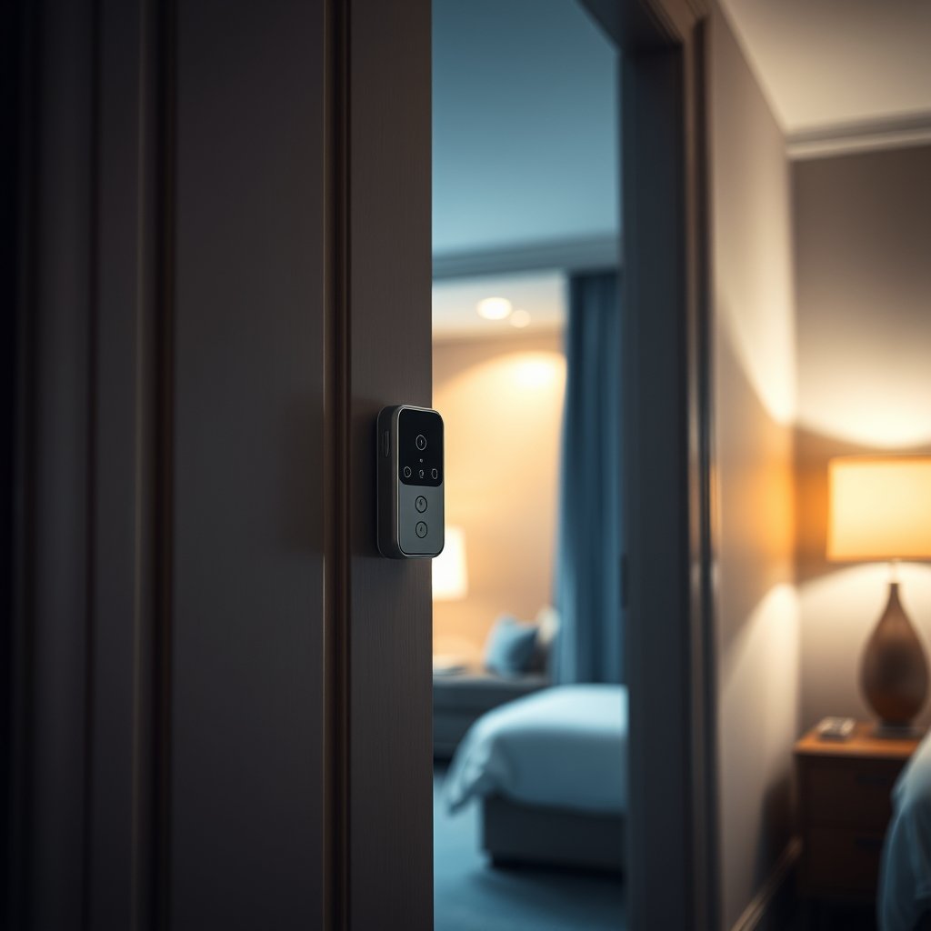 door alarm for travel - Illustration 1