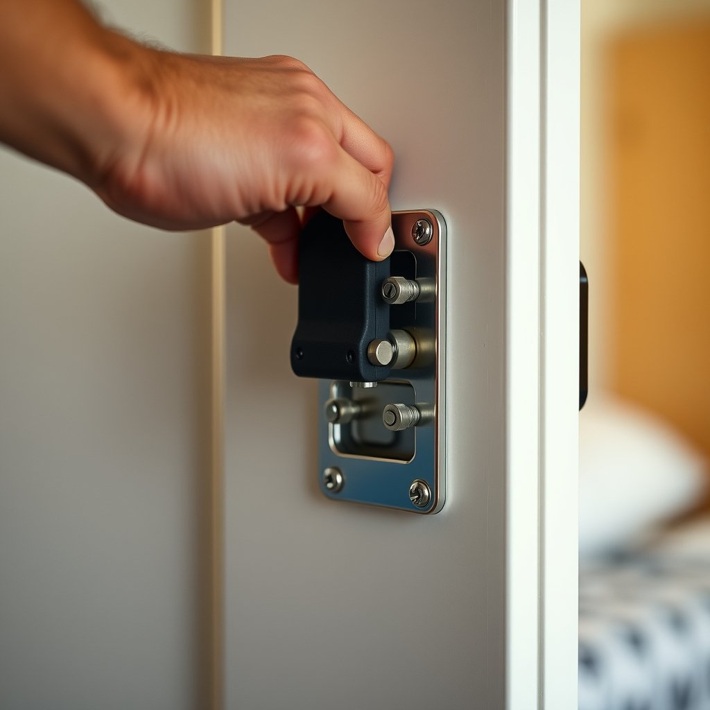 door lock for college dorm room - Illustration 2