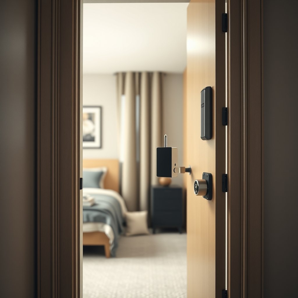 door lock for college dorm room - Illustration 1