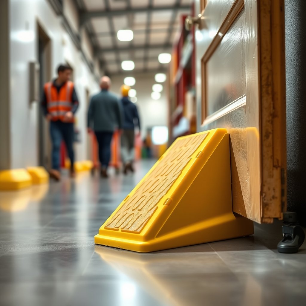 rubber doorstop in action