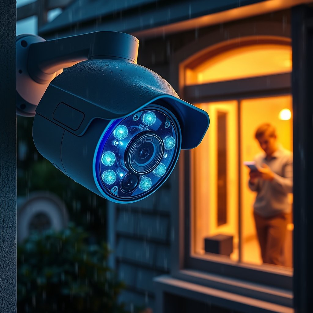 outdoor camera in action