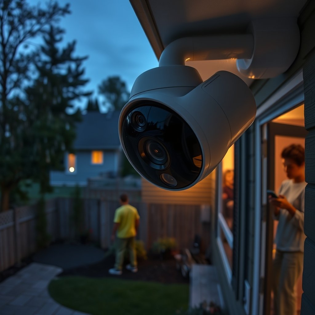 outdoor camera in action