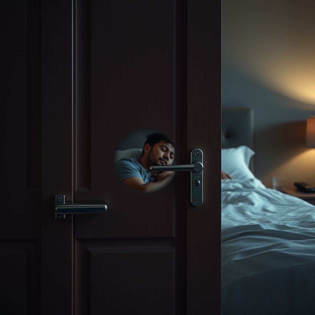 door wedge vs door lock travel - Illustration 3