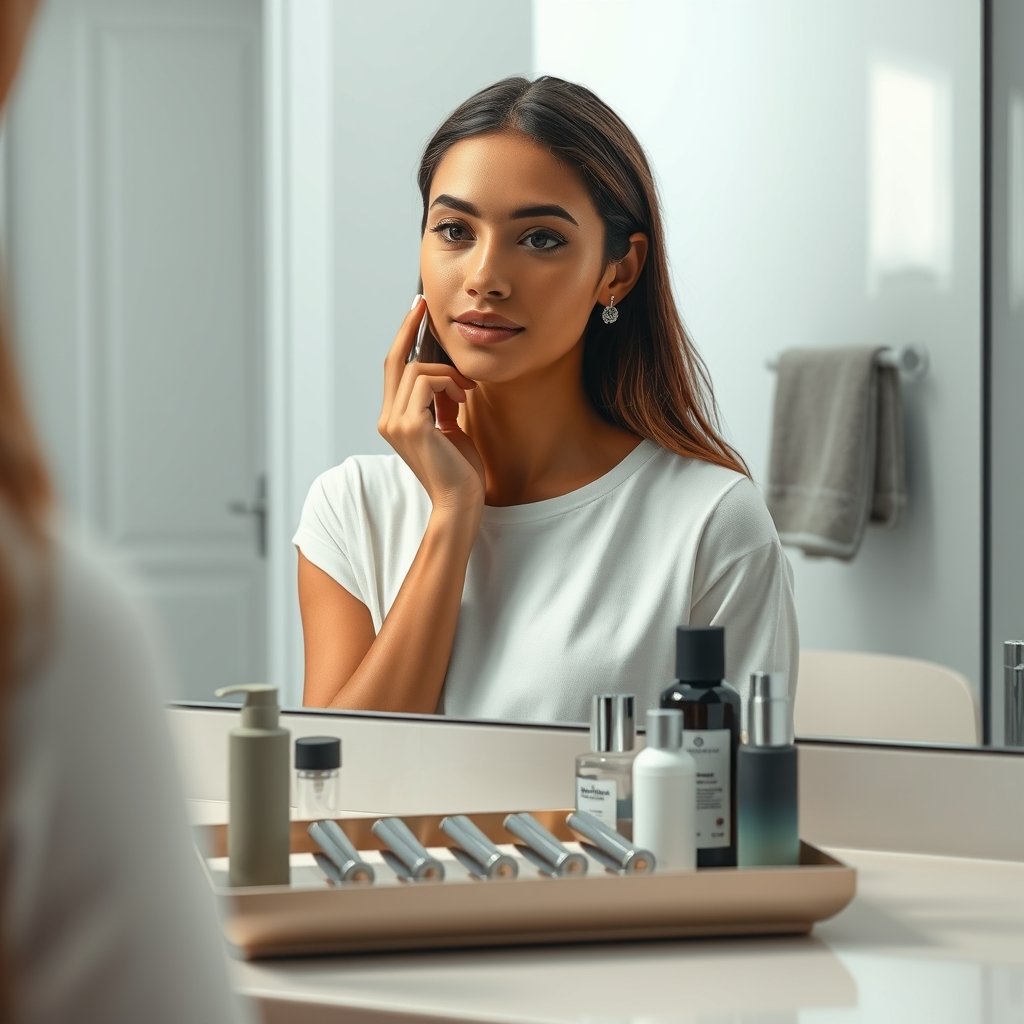 Facial razor product view