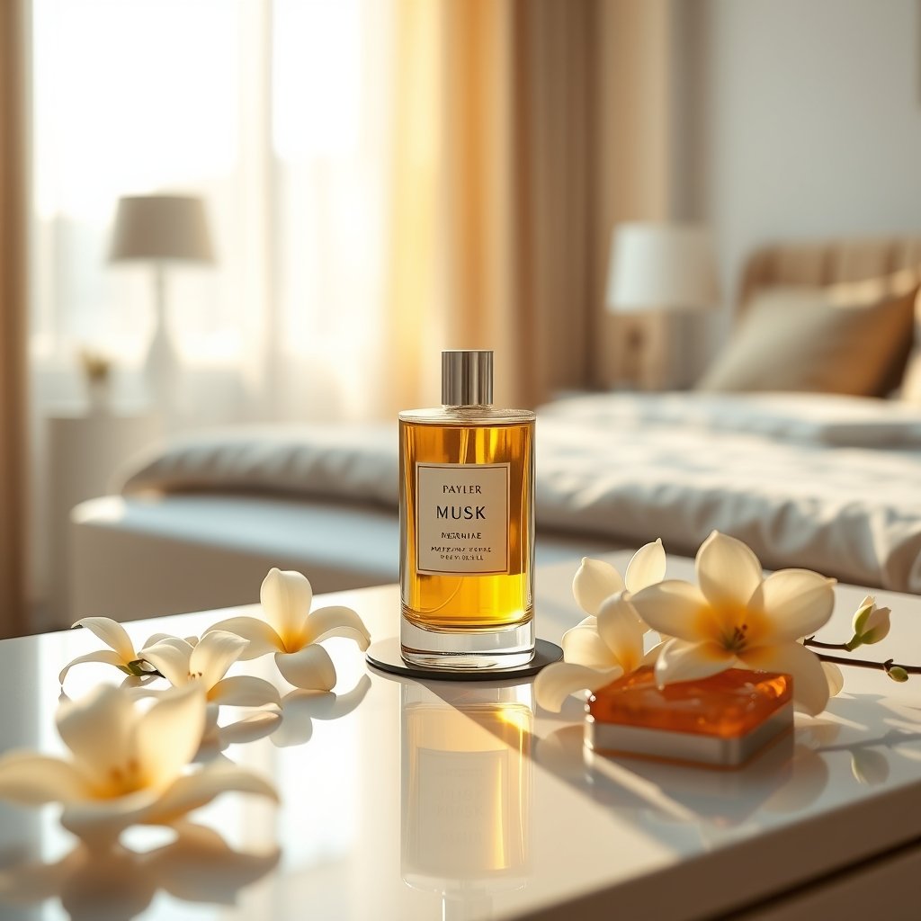 musk perfume product view
