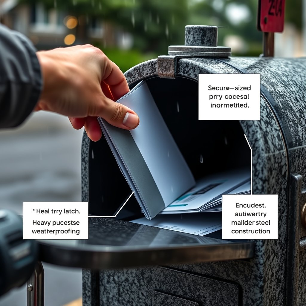 locking mailbox in action