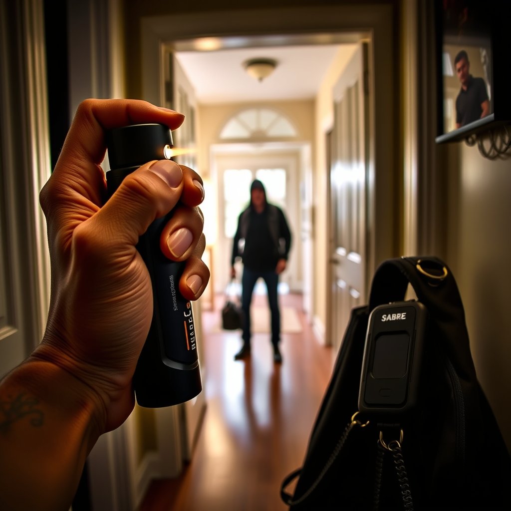 pepper spray in action