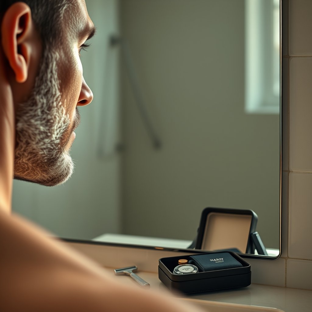 men's razors in action