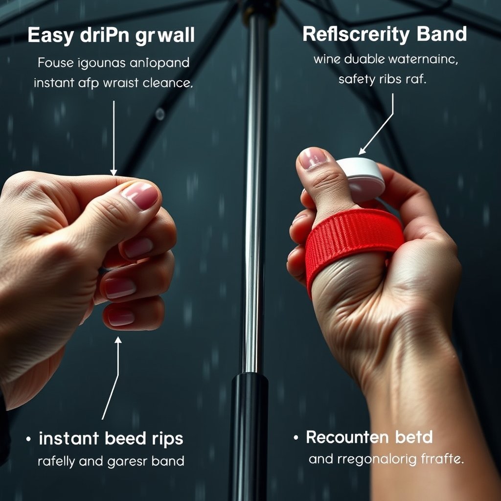 best travel umbrella with safety features - Illustration 2