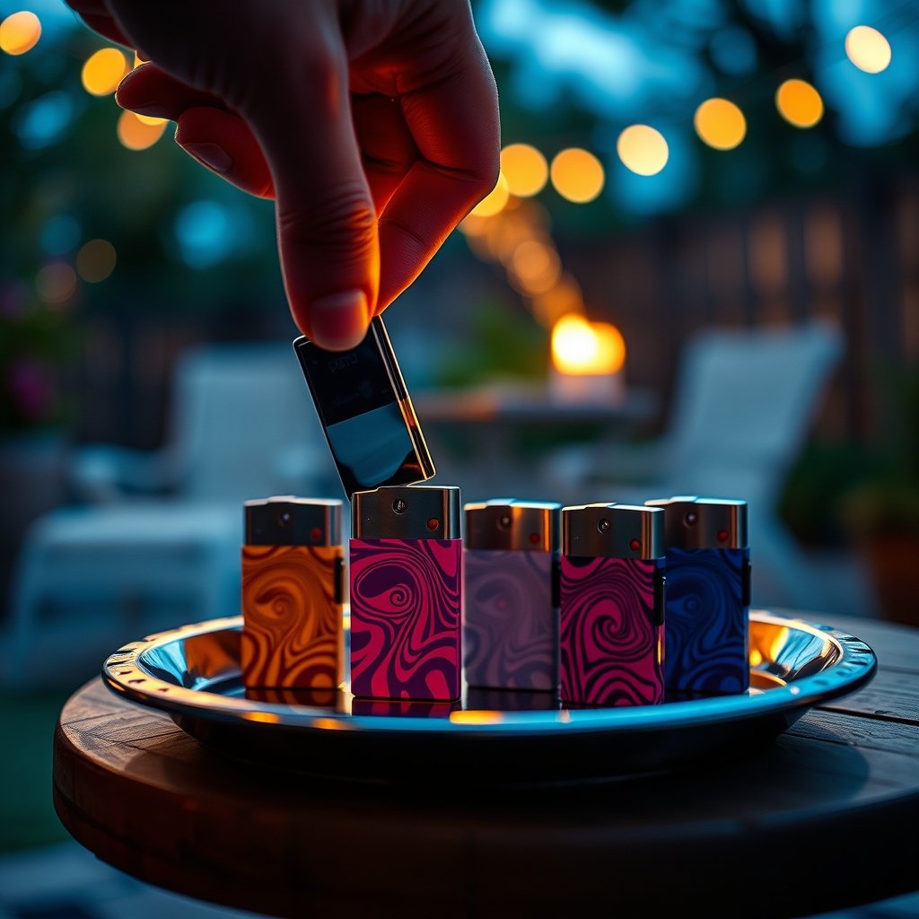 BIC lighters in action